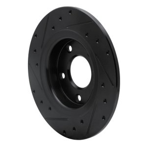 Mazda 6 Brake Rotor (1) - Rear Right - R1 Concepts - Drilled & Slotted - Black - `14-`21